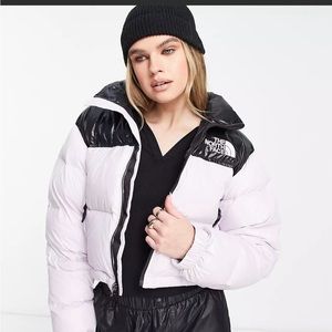 The North Face Black and White Puffer Jacket